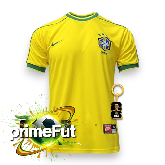 Camisa Brasil 1998 - Remake | PrimeFut