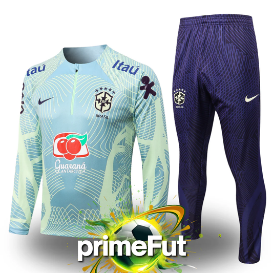 Agasalho de treino Brasil - Com patrocínios | PrimeFut
