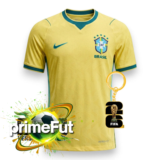 Camisa Brasil 2026 - Versão Jogador Amarela  | PrimeFut