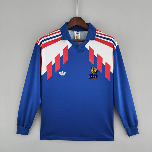 Camisa Manga Longa Seleção França 88/90 | PrimeFut
