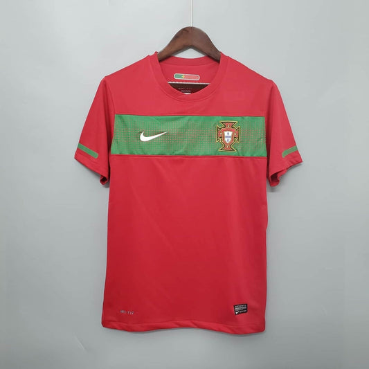 Camisa Portugal Retrô 2010 Vermelha e Verde | PrimeFut